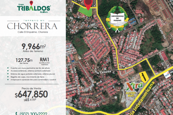 Terreno en chorrera