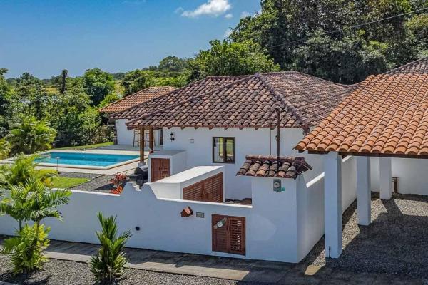 Casa con piscina en el proyecto de roy