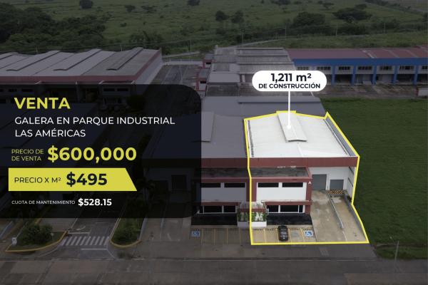 Venta de galera en parque industrial las américas, pacora